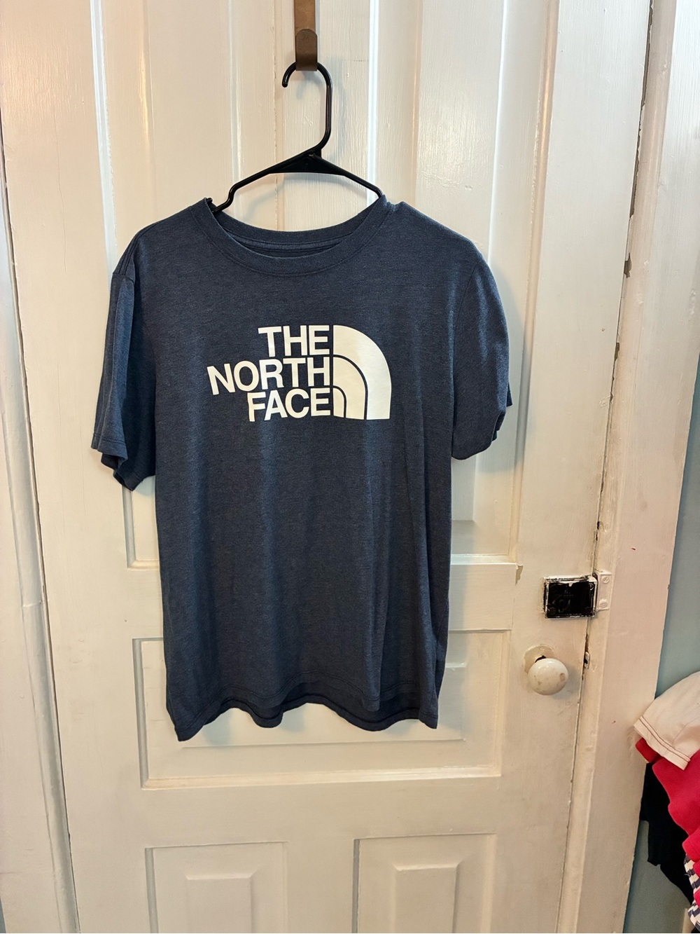 The North Face Short Sleeve Logo Tee in Navy